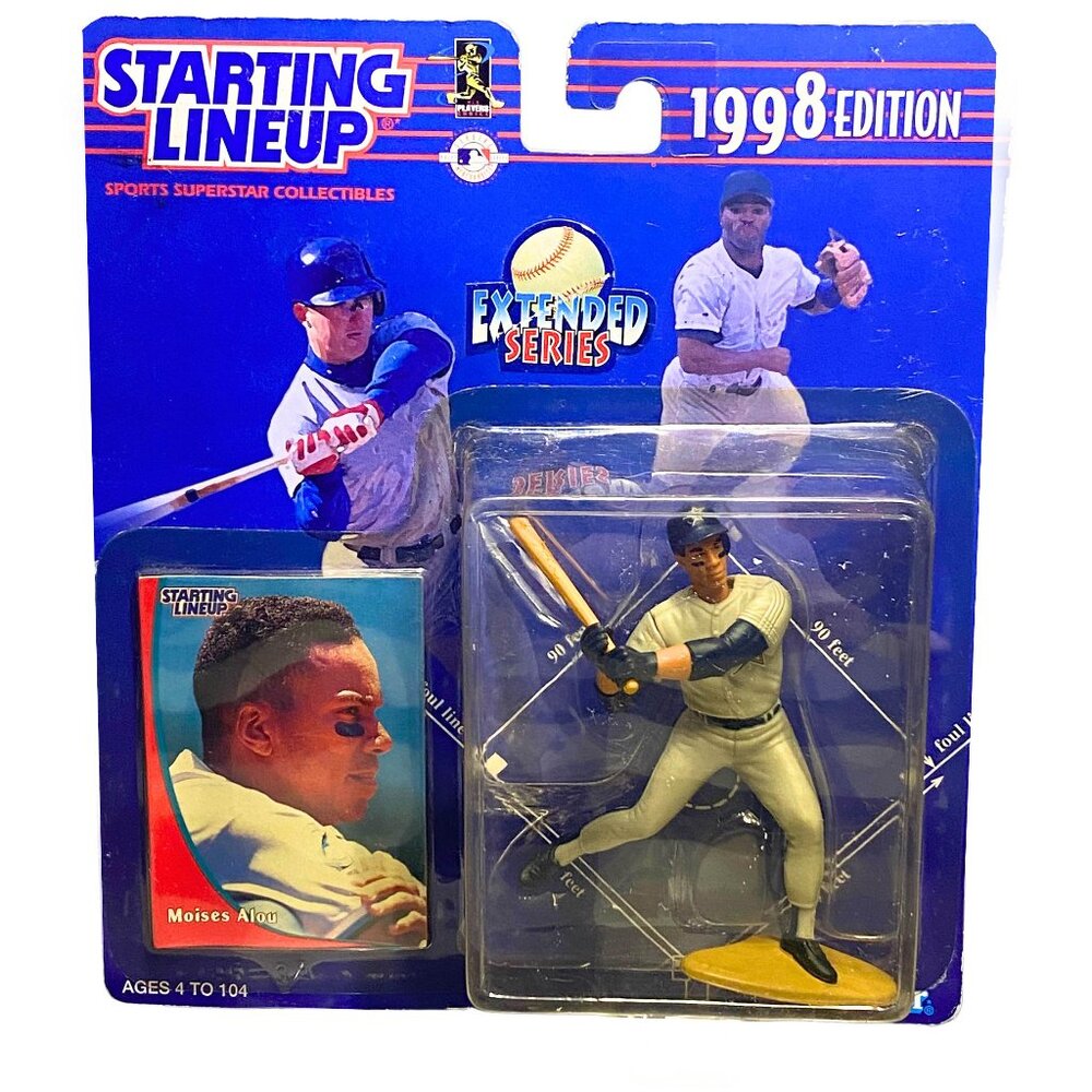 1998 Edition Kenner Starting Lineup -  Moises Alou - Figure On Display Card